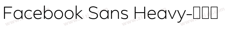 Facebook Sans Heavy字体转换